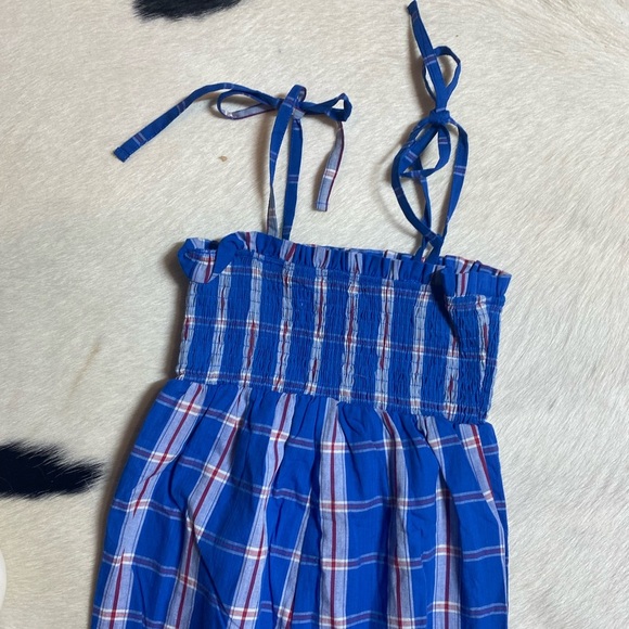 SweetHoney Girls' Plaid Bow Decor Cami Jumpsuit - Picture 8 of 8